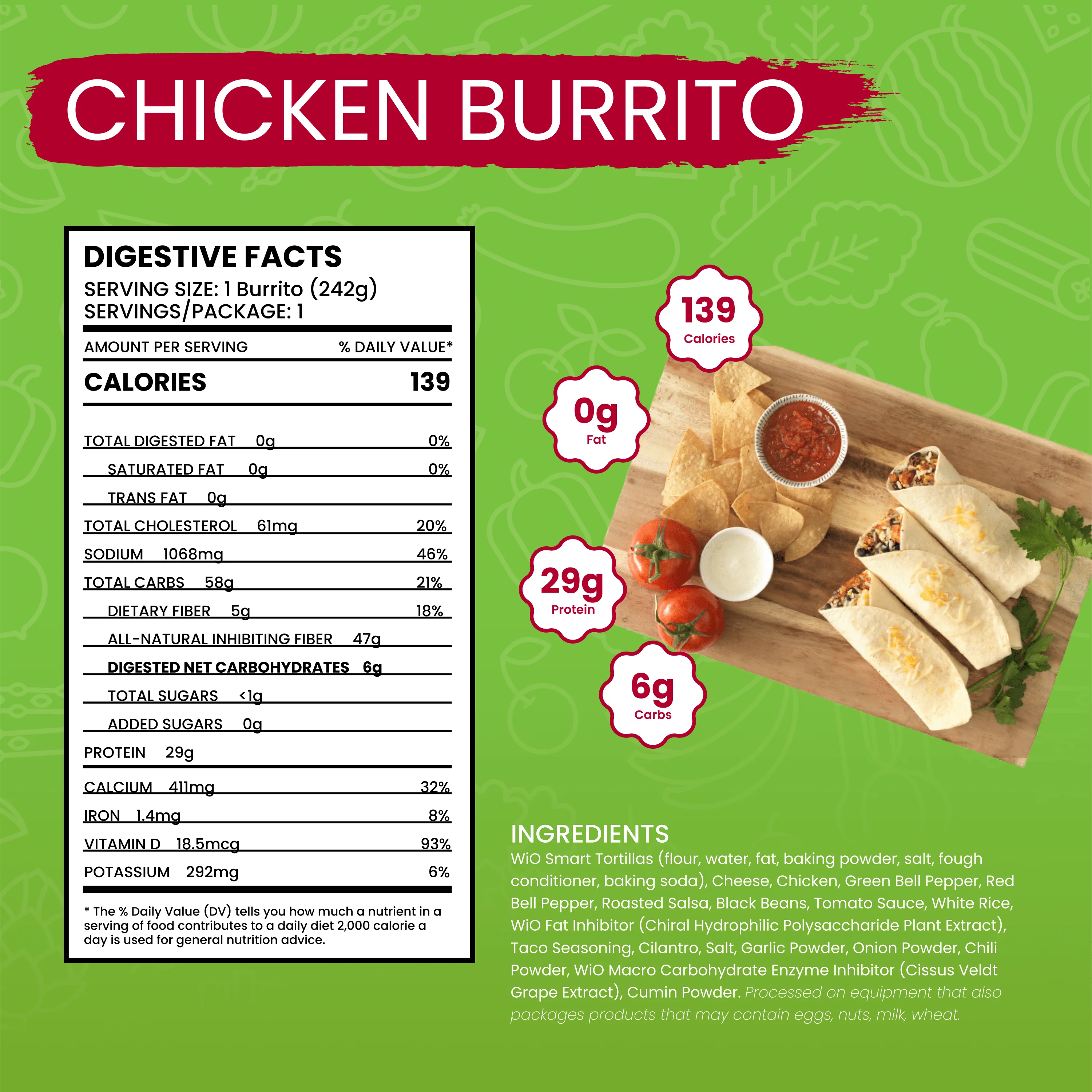 WiO Chicken Burrito (Single Pack) - Image 5