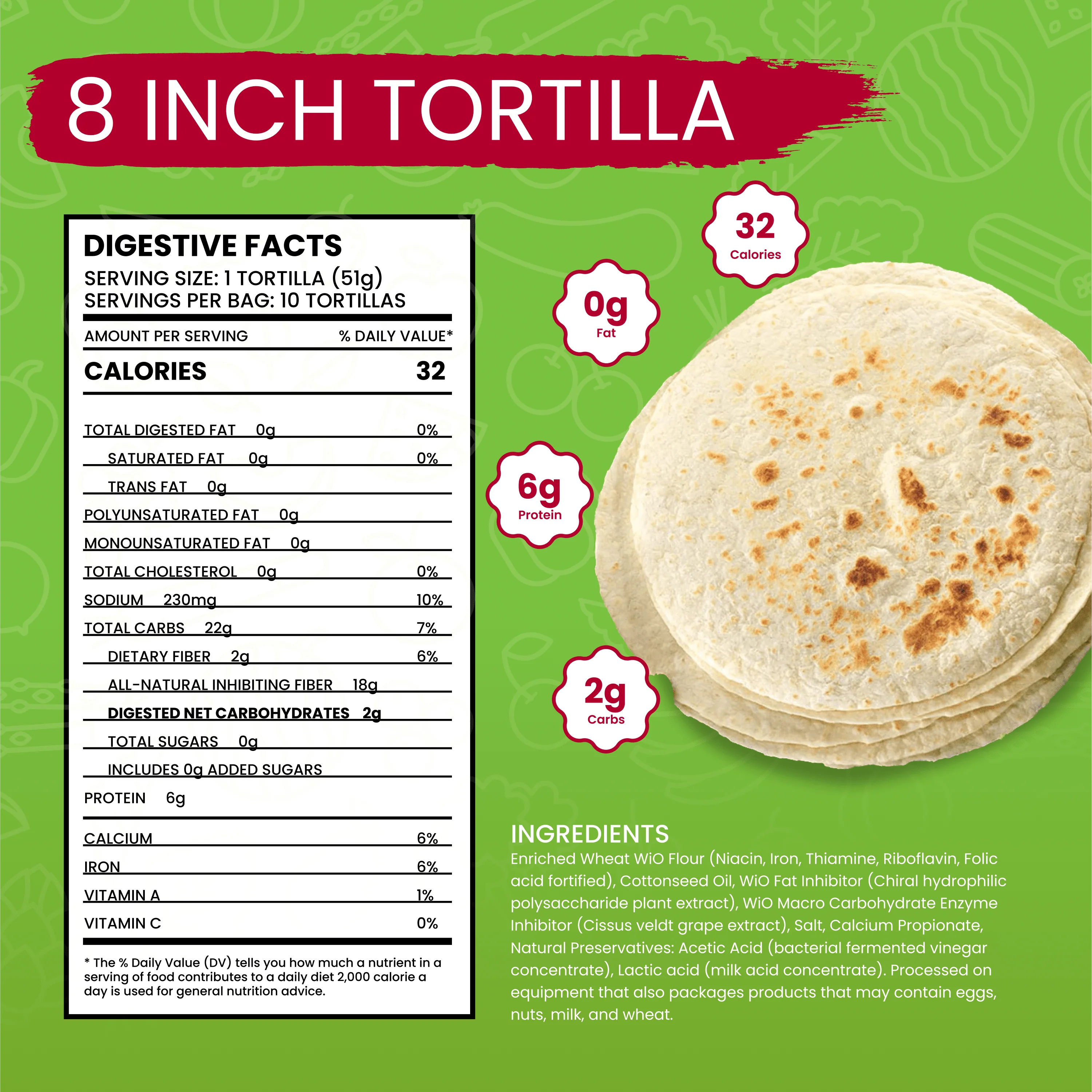 WiO Flour Tortillas 8" - Image 5