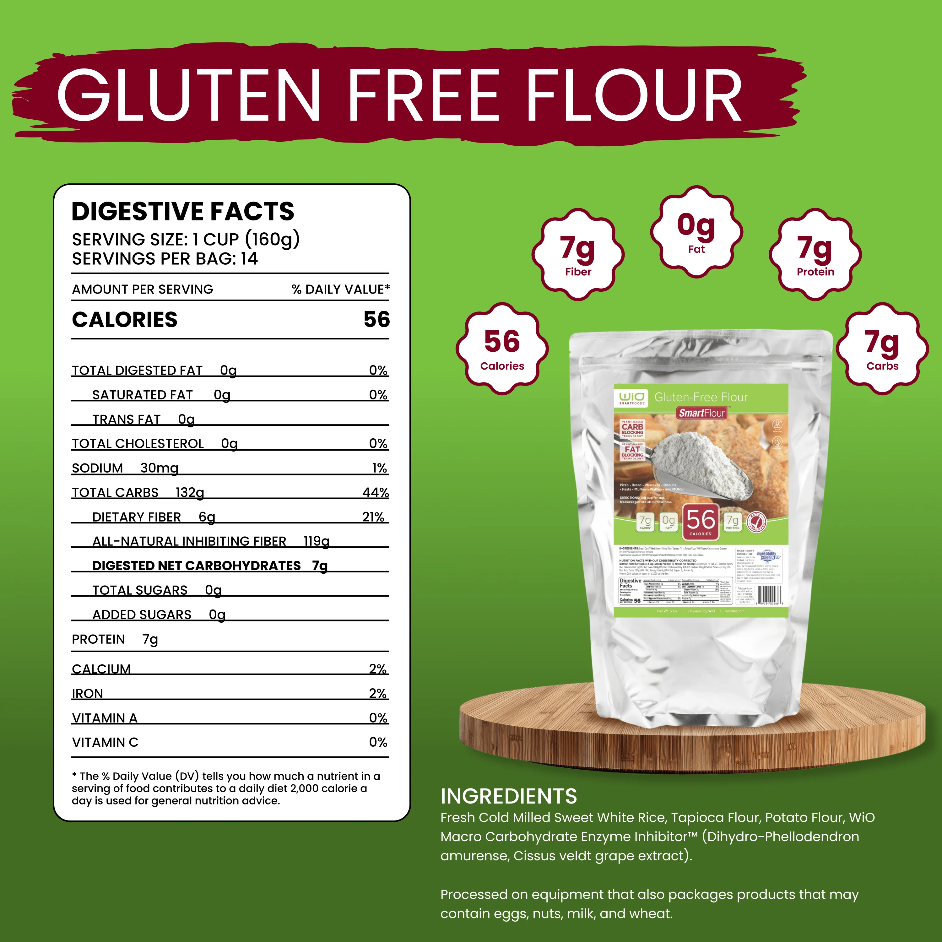 WiO Gluten-Free Flour (5lbs) - Image 5