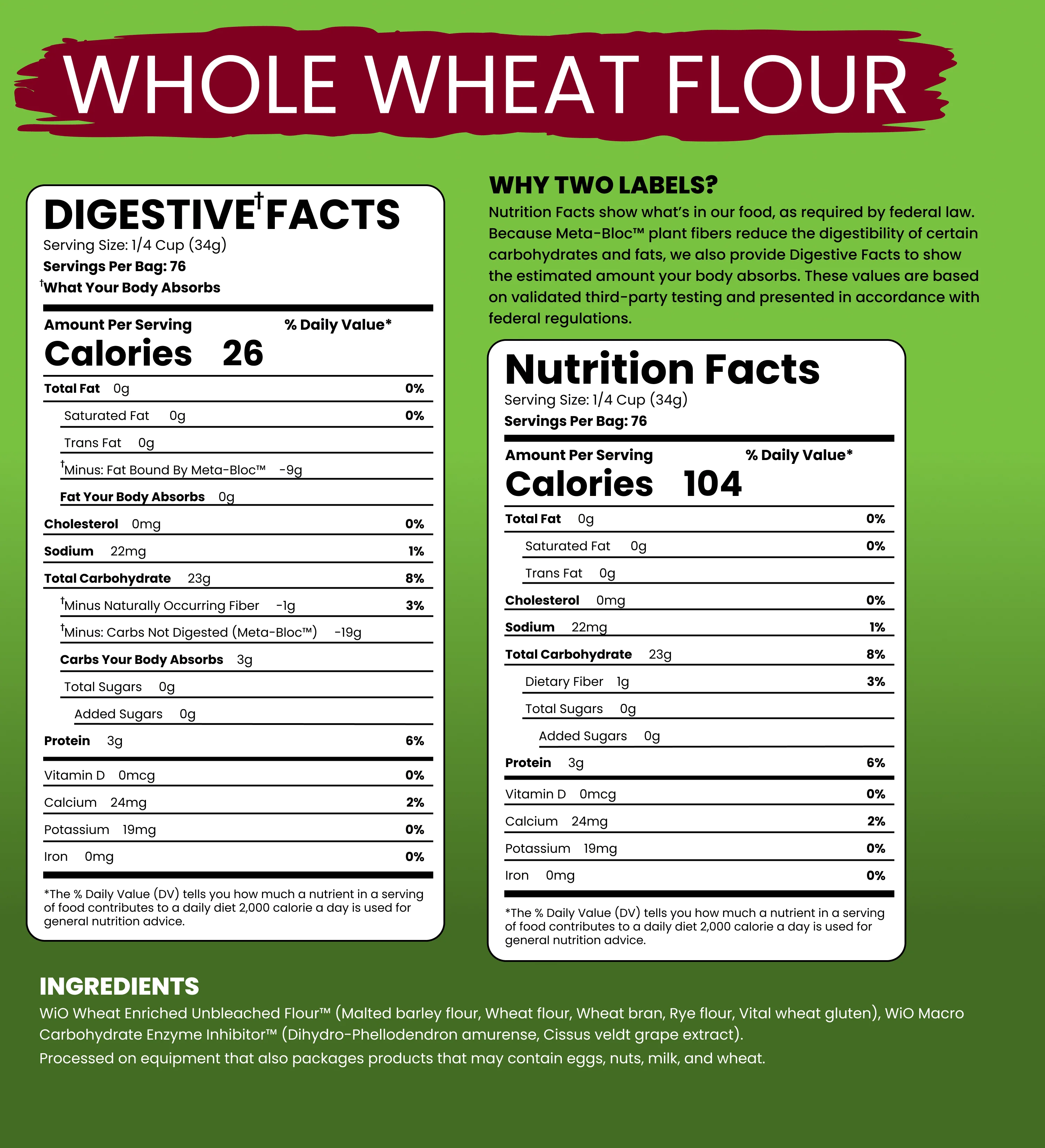 WiO Whole Wheat Flour (5lbs) - Image 5